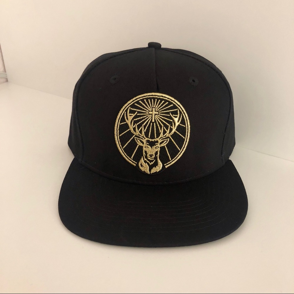 NWOT Jagermeister Black & Gold SnapBack Hat